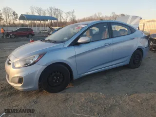 2013 Hyundai Accent GLS with VIN KMHCT4AE9DU477719, listed as a Copart auction lot 88877515 with 143,059 mi miles and Salvage Title. Bid and sale history available at carsss.com. Image 1.