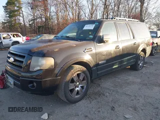 2008 Ford Expedition EL Limited with VIN 1FMFK19558LA35325, listed as a IAAI auction lot 41148196 with 318,224 mi miles. Bid and sale history available at carsss.com. Image 2.
