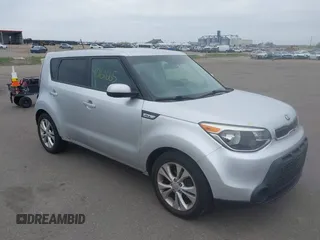 2015 Kia Soul + with VIN KNDJP3A52F7781082, listed as a IAAI auction lot 42161665 with 105,501 mi miles and . Bid and sale history available at DreamBid. Image 1.