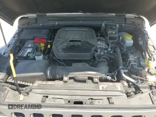 2021 Jeep Wrangler Unlimited Sahara with VIN 1C4HJXEN6MW590284, listed as a Copart auction lot 61804035 with 74,789 mi miles and Salvage title. Bid and sale history available at DreamBid. Image 16.