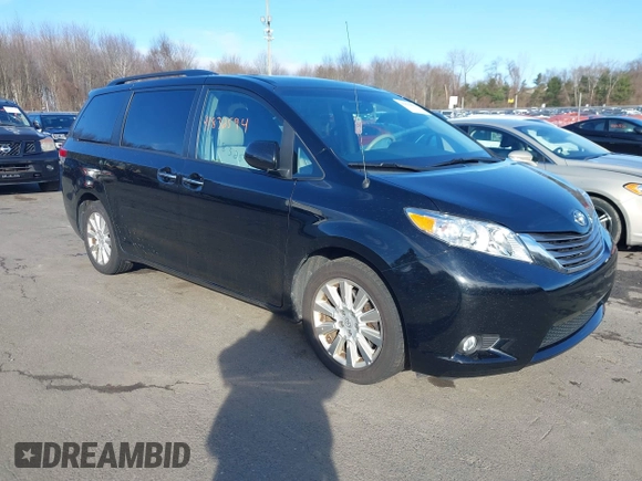2013 Toyota Sienna XLE with VIN 5TDDK3DC0DS067993, listed as a IAAI auction lot 41832594 with 159,364 mi miles and . Bid and sale history available at DreamBid. Image 1.