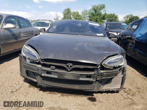 2016 Tesla Model S 90D with VIN 5YJSA1E42GF139758, listed as a Copart auction lot 63077255 with 78,235 mi miles and Salvage title. Bid and sale history available at DreamBid. Image 5.