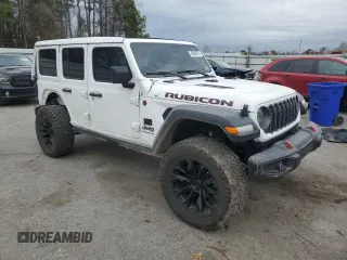 2024 Jeep Wrangler Rubicon with VIN 1C4PJXFG6RW345620, listed as a Copart auction lot 48240875 with 16,778 mi miles and Salvage Title. Bid and sale history available at DreamBid. Image 4.