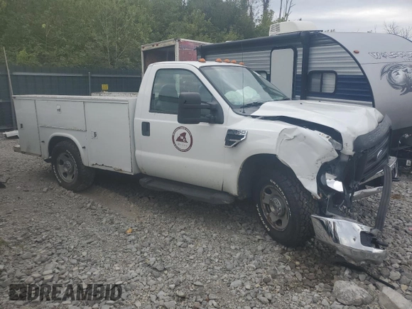 2008 Ford F-350 XL with VIN 1FDSF34598EA95957, listed as a Copart auction lot 71172104 with Not Provided miles and Salvage Title. Bid and sale history available at DreamBid. Image 4.