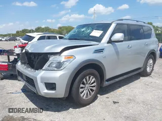 2019 Nissan Armada SL with VIN JN8AY2ND3K9085763, listed as a IAAI auction lot 41972072 with 109,555 mi miles. Bid and sale history available at carsss.com. Image 2.