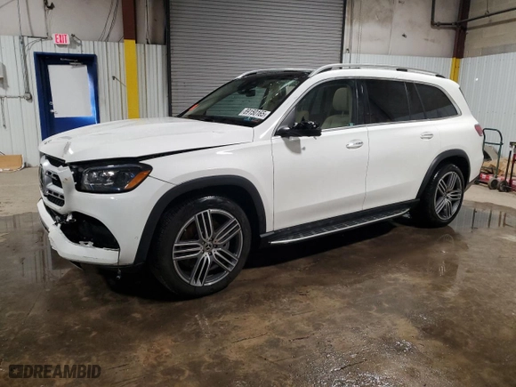 2023 Mercedes-Benz GLS with VIN 4JGFF5KE9PA953689, listed as a Copart auction lot 89150165 with 19,926 mi miles and Salvage Title. Bid and sale history available at carsss.com. Image 1.