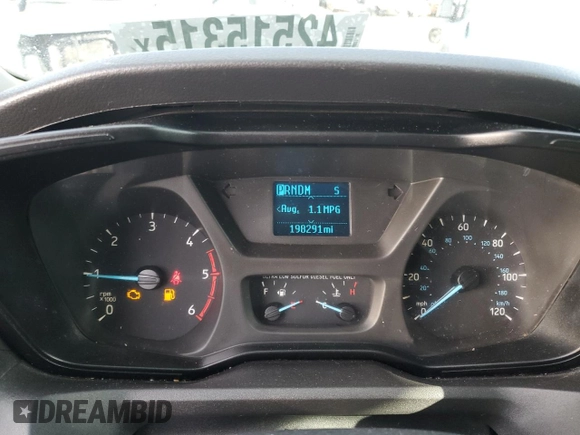 2018 Ford Transit with VIN 1FTBF4XV0JKA95293, listed as a Copart auction lot 42515315 with 198,291 mi miles and Salvage Title. Bid and sale history available at DreamBid. Image 9.
