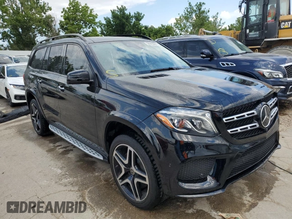 2018 Mercedes-Benz GLS 550 with VIN 4JGDF7DE3JB025569, listed as a Copart auction lot 59943684 with 73,074 mi miles and Salvage Title. Bid and sale history available at DreamBid. Image 4.