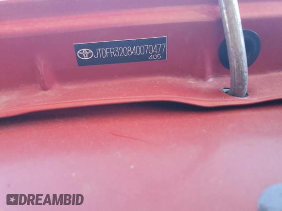 2004 Toyota MR2 z VIN JTDFR320840070477, wystawiony jako Copart lot #77913024 z przebiegiem 60 694 mil mil oraz Szkoda całkowita • Salvage title. Historia ofert i sprzedaży dostępna na DreamBid. Obrazek 12.