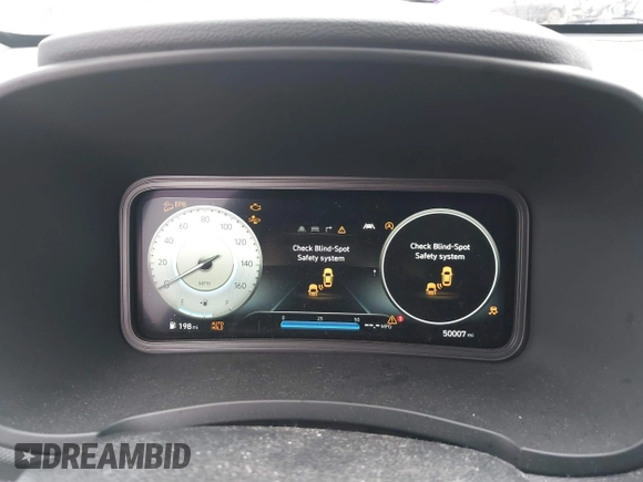 2022 Hyundai Kona Limited with VIN KM8K5CA3XNU811739, listed as a IAAI auction lot 41271588 with 50,007 mi miles and . Bid and sale history available at DreamBid. Image 7.