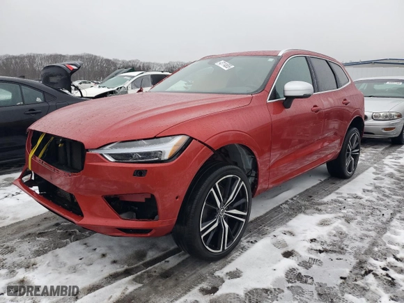 2019 Volvo XC60 R-Design with VIN LYVA22RMXKB176382, listed as a Copart auction lot 43114655 with 84,390 mi miles and Salvage Title. Bid and sale history available at carsss.com. Image 1.
