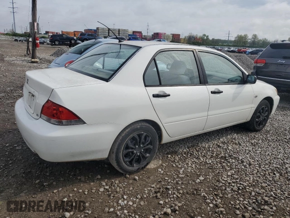 2005 Mitsubishi Lancer ES z VIN JA3AJ26EX5U042545, wystawiony jako Copart lot #54561325 z przebiegiem 194 289 mil mil oraz Szkoda całkowita • Salvage title. Historia ofert i sprzedaży dostępna na DreamBid. Obrazek 3.