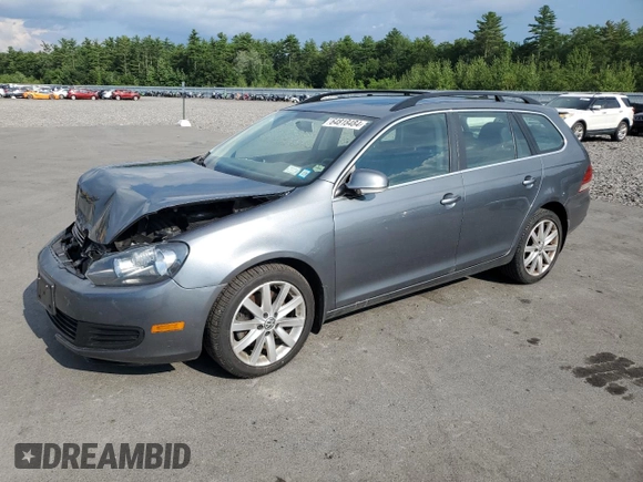 2014 Volkswagen Jetta SportWagen TDI w/Sunroof & Nav with VIN 3VWPL7AJ2EM624468, listed as a Copart auction lot 64818484 with 120,346 mi miles and Salvage Title. Bid and sale history available at carsss.com. Image 1.
