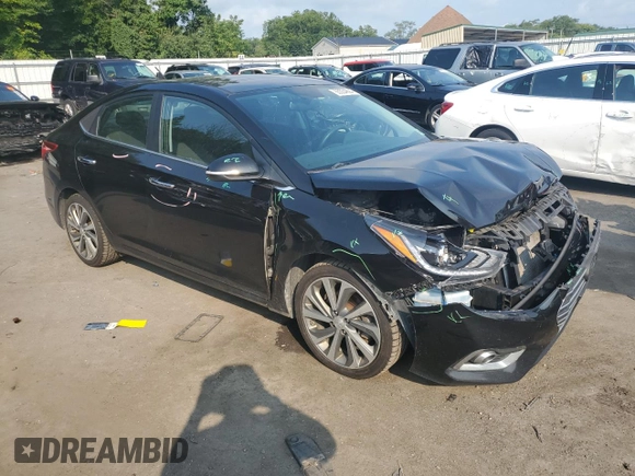 2021 Hyundai Accent Limited with VIN 3KPC34A63ME135646, listed as a Copart auction lot 65554694 with 157,466 mi miles and Salvage Title. Bid and sale history available at carsss.com. Image 4.
