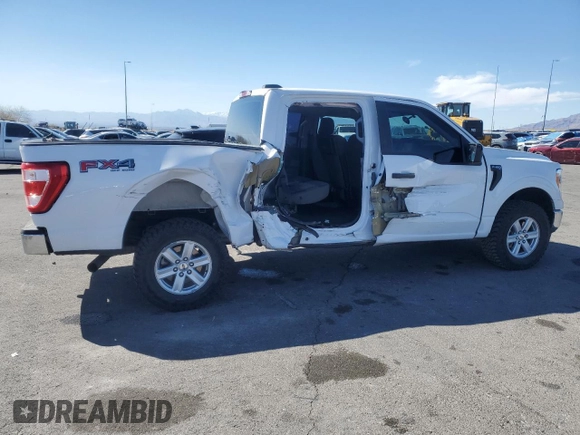 2021 Ford F-150 XL with VIN 1FTEW1EP0MKD90723, listed as a Copart auction lot 47408075 with 100,710 mi miles and Salvage Title. Bid and sale history available at carsss.com. Image 3.