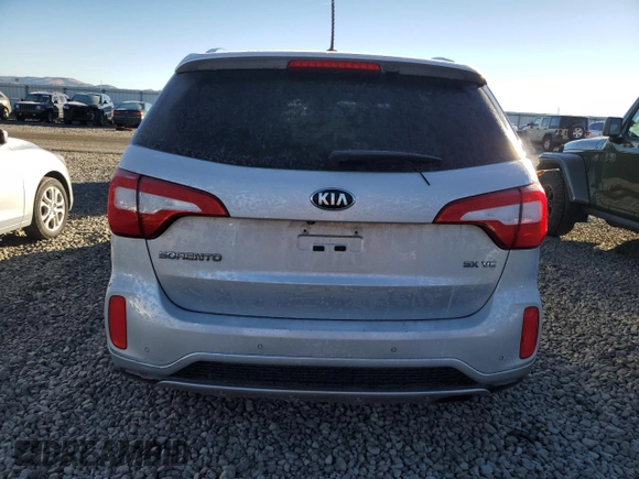 2015 Kia Sorento SX with VIN 5XYKWDA72FG629692, listed as a Copart auction lot 87206994 with Not Provided miles and Salvage Title. Bid and sale history available at carsss.com. Image 6.