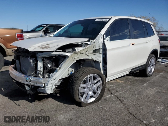 2025 Honda Passport EX-L z VIN 5FNYF8H59SB012829, wystawiony jako Copart lot #49347645 z przebiegiem 1480 mil mil oraz Szkoda całkowita • Salvage title. Historia ofert i sprzedaży dostępna na DreamBid. Obrazek 1.