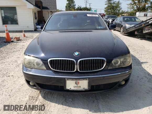2008 BMW 7 Series 750Li with VIN WBAHN83528DT79871, listed as a Copart auction lot 71580164 with 117,414 mi miles and Clean Title. Bid and sale history available at DreamBid. Image 5.