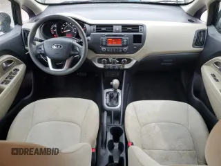 2013 Kia Rio LX with VIN KNADM4A30D6293873, listed as a Copart auction lot 43334195 with 65,571 mi miles and Salvage Title. Bid and sale history available at DreamBid. Image 8.