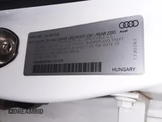 2016 Audi A3 2.0T Premium with VIN WAUB8GFFXG1101375, listed as a Copart auction lot 53969602 with 87,094 mi miles. Bid and sale history available at carsss.com. Image 10.