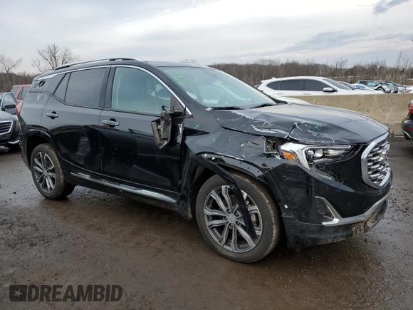 2019 GMC Terrain Denali with VIN 3GKALXEX5KL253318, listed as a Copart auction lot 47056985 with 85,429 mi miles and Salvage Title. Bid and sale history available at DreamBid. Image 4.