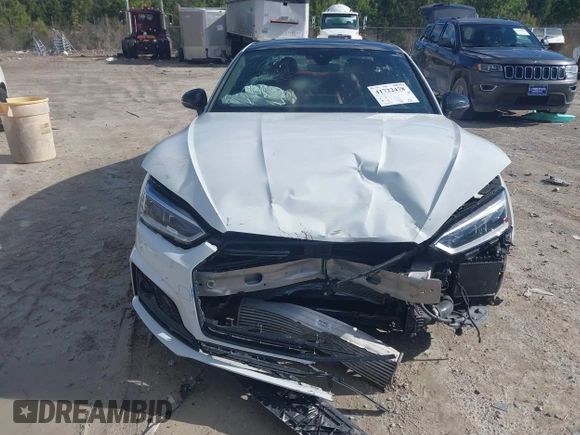 2019 Audi S5 Prestige with VIN WAUR4AF54KA005345, listed as a IAAI auction lot 41722478 with 53,414 mi miles and . Bid and sale history available at DreamBid. Image 12.