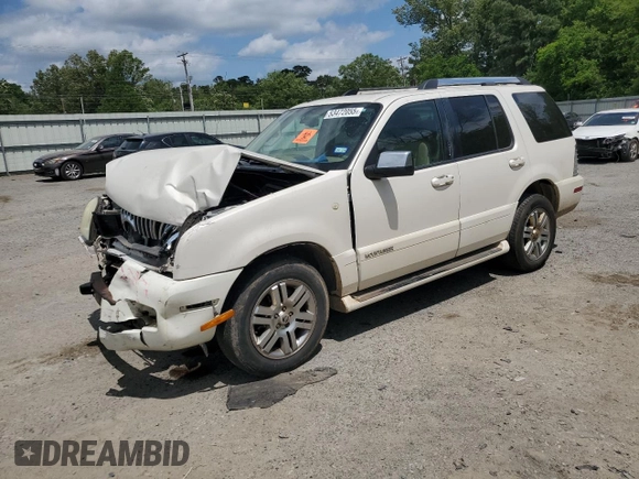 2007 Mercury Mountaineer Premier with VIN 4M2EU48857UJ09286, listed as a Copart auction lot 53472055 with 256,122 mi miles and Salvage title. Bid and sale history available at DreamBid. Image 1.