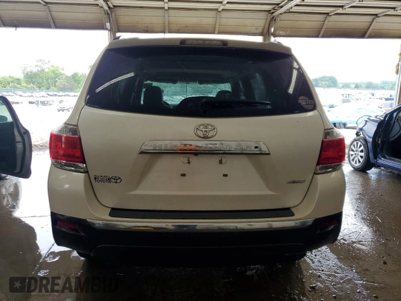 2012 Toyota Highlander Limited with VIN 5TDDK3EHXCS141669, listed as a Copart auction lot 59583955 with Not provided miles and Non repairable. Bid and sale history available at DreamBid. Image 6.