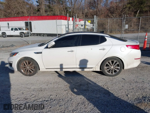 2015 Kia Optima SX Turbo with VIN 5XXGR4A65FG380362, listed as a IAAI auction lot 41443086 with 184,052 mi miles. Bid and sale history available at carsss.com. Image 14.