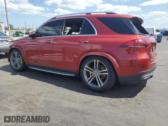 2020 Mercedes-Benz GLE 450 with VIN 4JGFB5KB3LA001511, listed as a Copart auction lot 52548855 with Not provided miles and Non repairable. Bid and sale history available at DreamBid. Image 2.