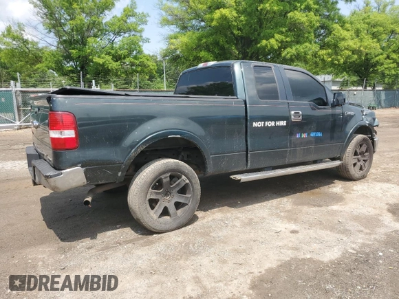 2006 Ford F-150 XLT with VIN 1FTPX12526NA21906, listed as a Copart auction lot 56587555 with 204,039 mi miles and Salvage title. Bid and sale history available at DreamBid. Image 3.