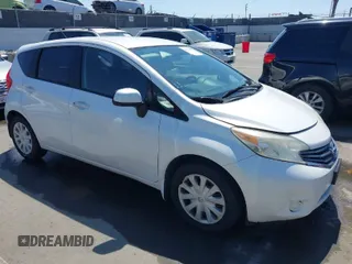 2014 Nissan Note SV with VIN 3N1CE2CP1EL416154, listed as a IAAI auction lot 41978092 with 127,164 mi miles and . Bid and sale history available at DreamBid. Image 1.