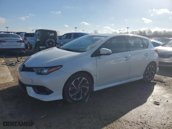 2018 Toyota Corolla iM with VIN JTNKARJE0JJ553369, listed as a Copart auction lot 37108343 with NaN miles. Bid and sale history available at carsss.com. Image 1.
