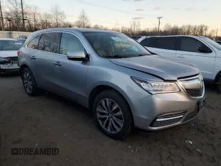 2016 Acura MDX w/Tech with VIN 5FRYD4H47GB060373, listed as a Copart auction lot 88132165 with 91,435 mi miles and Non Repairable. Bid and sale history available at carsss.com. Image 4.