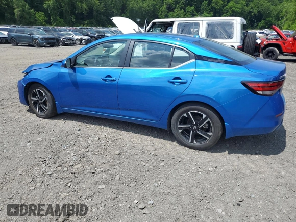 2024 Nissan Sentra SV with VIN 3N1AB8CV4RY265045, listed as a Copart auction lot 59188985 with 5,232 mi miles and Salvage title. Bid and sale history available at DreamBid. Image 2.