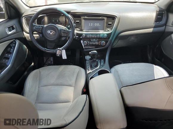 2015 Kia Optima EX with VIN KNAGN4AD6F5084858, listed as a Copart auction lot 63825375 with 142,241 mi miles and Salvage title. Bid and sale history available at DreamBid. Image 8.