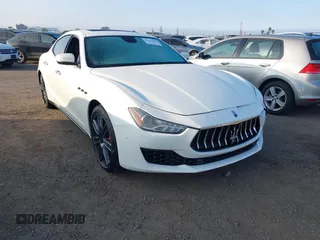 2018 Maserati Ghibli with VIN ZAM57XSA8J1301784, listed as a IAAI auction lot 41472998 with 32,500 mi miles and . Bid and sale history available at DreamBid. Image 1.