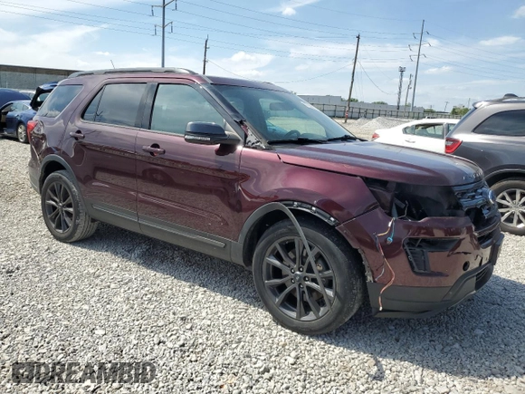 2018 Ford Explorer XLT with VIN 1FM5K8D85JGA96646, listed as a Copart auction lot 57158185 with 90,657 mi miles and Salvage title. Bid and sale history available at DreamBid. Image 4.