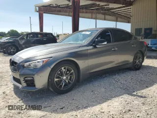 2017 Infiniti Q50 Premium z VIN JN1EV7AP4HM742288, wystawiony jako Copart lot #56983375 z przebiegiem 104 637 mil mil oraz Szkody całkowita. Historia ofert i sprzedaży dostępna na DreamBid. Obrazek 1.