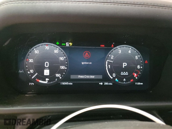 2024 Land Rover Defender S with VIN SALEJ7EX4R2285474, listed as a Copart auction lot 61129385 with 18,343 mi miles and Clean title. Bid and sale history available at DreamBid. Image 9.