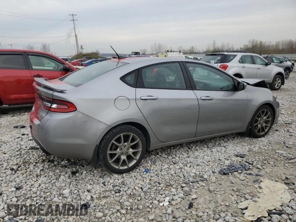 2015 Dodge Dart SXT z VIN 1C3CDFBB0FD201096, wystawiony jako Copart lot #54091285 z przebiegiem 182 687 mil mil oraz Czysty tytuł • Clean title. Historia ofert i sprzedaży dostępna na DreamBid. Obrazek 3.