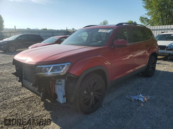 2022 Volkswagen Atlas SE z VIN 1V2KR2CAXNC545948, wystawiony jako Copart lot #58591595 z przebiegiem 40 968 mil mil oraz Szkoda całkowita • Salvage title. Historia ofert i sprzedaży dostępna na DreamBid. Obrazek 1.