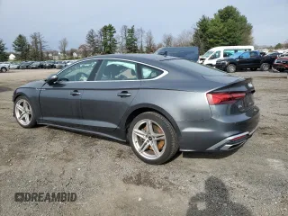 2022 Audi A5 Sportback S line Premium Plus with VIN WAUFACF50NA024891, listed as a Copart auction lot 51643235 with 0 mi miles and Salvage Title. Bid and sale history available at carsss.com. Image 2.