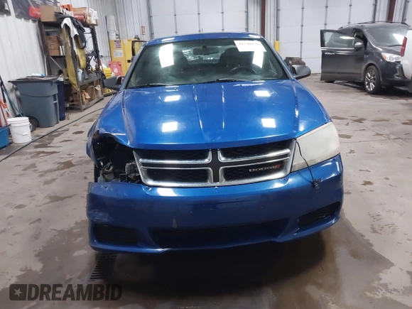 2014 Dodge Avenger SE with VIN 1C3CDZAB5EN130585, listed as a IAAI auction lot 41740971 with 191,519 mi miles. Bid and sale history available at carsss.com. Image 12.
