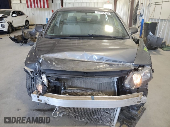 2011 Honda Civic LX with VIN 19XFA1F54BE007608, listed as a Copart auction lot 53515145 with 48,194 mi miles and Salvage Title. Bid and sale history available at DreamBid. Image 5.