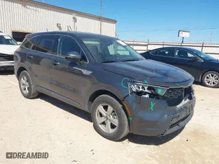 2023 Kia Sorento LX with VIN 5XYRG4LC9PG202159, listed as a IAAI auction lot 41757823 with 27,270 mi miles. Bid and sale history available at carsss.com. Image 1.