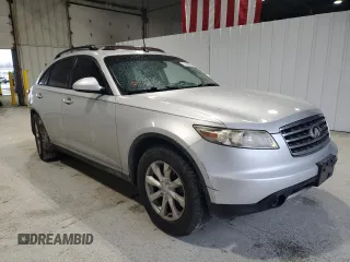 2006 Infiniti FX with VIN JNRAS08U76X101736, listed as a Copart auction lot 51005565 with 129,556 mi miles and Salvage Title. Bid and sale history available at DreamBid. Image 4.