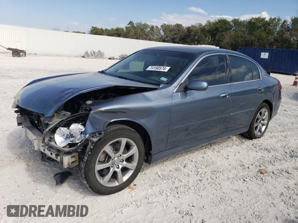 2006 Infiniti G35 with VIN JNKCV51F06M603920, listed as a Copart auction lot 74150574 with 210,890 mi miles and Salvage Title. Bid and sale history available at DreamBid. Image 1.
