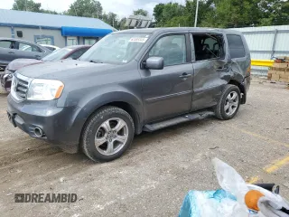 2013 Honda Pilot EX-L with VIN 5FNYF4H54DB071251, listed as a Copart auction lot 62588345 with 126,668 mi miles and Salvage title. Bid and sale history available at DreamBid. Image 1.