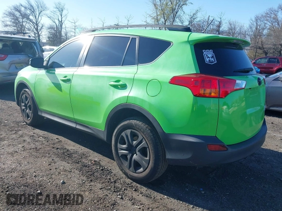 2015 Toyota RAV4 LE with VIN 2T3BFREVXFW252987, listed as a IAAI auction lot 41998166 with 174,154 mi miles and . Bid and sale history available at DreamBid. Image 3.